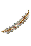 Vintage Gold Chain with Crystal Trim Bracelet