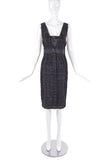 Chanel Classic "Little Black Dress" Lurex Boucle Dress Fall 2007 Runway