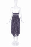 Valentino Night Black Lace Skirt with Black Sequin Corset Belt - BOUTIQUE PURCHASE PRICE