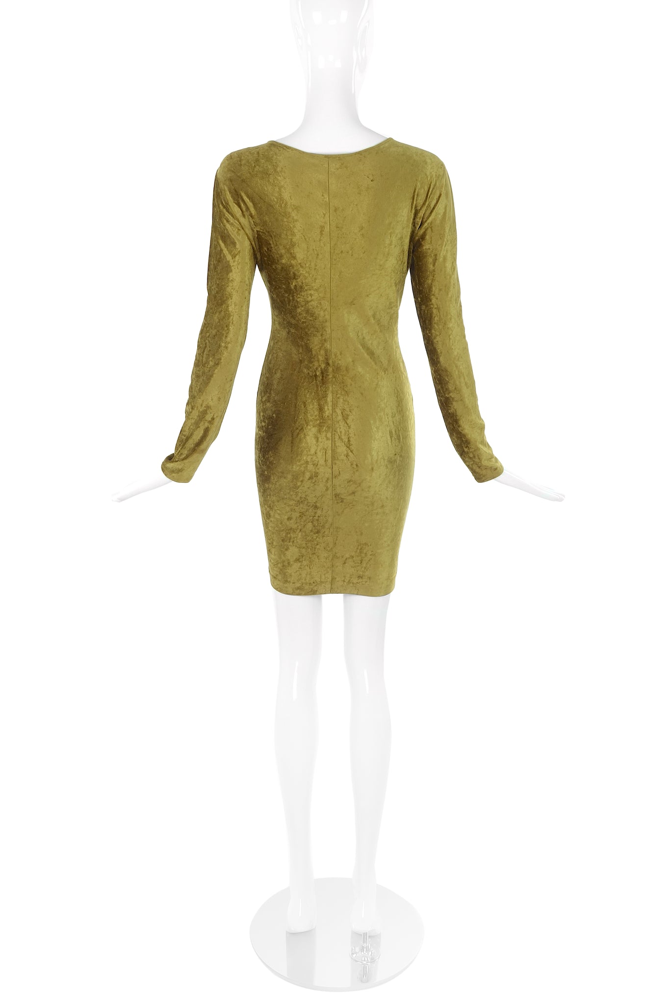 Norma Kamali Golden Yellow Velvet Mini Dress - BOUTIQUE PURCHASE PRICE PaumLosAngeles Norma Kamali Golden Yellow Velvet Mini Dress - BOUTIQUE PURCHASE PRICE PaumLosAngeles