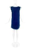 Marques Almeida Blue Denim Shift Dress with Fray Edges - BOUTIQUE PURCHASE PRICE