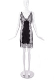 Meadham Kirchhoff Lace and Silk Graphic Slipdress