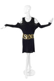 Dolce & Gabbana Jersey Cold Shoulder Cut Out Dress