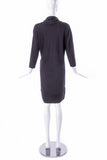 Balenciaga by Nicolas Ghesquiere Black Neoprene Scuba Collection Cowl Neck Shift Dress - BOUTIQUE PURCHASE PRICE