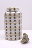 Bee Print Jar "Fornasetti" Style