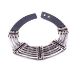 Lanvin Dedale Silver Crystal Art Deco Collar Necklace Runway Spring Summer 2013
