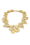 Yves Saint Laurent Gold and Diamond Leaf Statement Necklace - BOUTIQUE PURCHASE PRICE