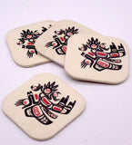Vintage Melamine Totem Coasters