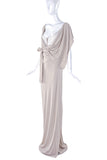 Vivienne Westwood Ivory Drape Wrap Gown Dresss with Corset Detail