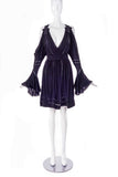 Givenchy Black Cotton Shoulder Cut out Dress