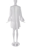 Francesco Scognamiglio White Volant Ruffle Dress - BOUTIQUE PURCHASE PRICE