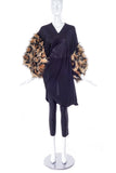 Junya Watanabe Faux Fur Leopard Flintstone Top/Dress
