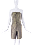 "Undercover" Gold Jumpsuit with a Geometric Print - BOUTIQUE PURCHASE PRICE