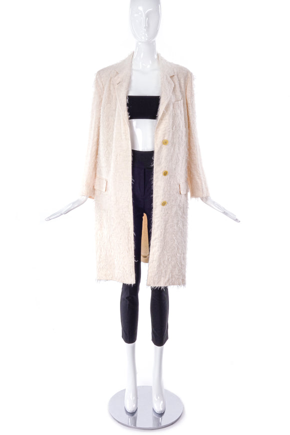 Helmut Lang Off White Fuzzy 
