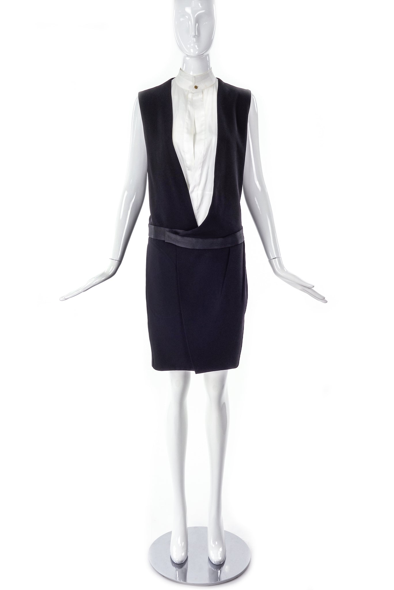 Céline by Phoebe Philo Black and White Tuxedo Dress - BOUTIQUE