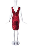Dolce & Gabbana Metallic Red Shift Dress - BOUTIQUE PURCHASE PRICE