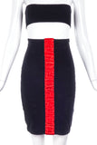 Junior Gaultier Cotton Stretch with Red Velvet Vertical - BOUTIQUE PURCHASE PRICE