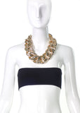 J.W. Anderson Style Huge Link Graphic Gold Interlocked Chain Necklace