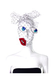 "Salvador Dali" Surrealist Face Veil