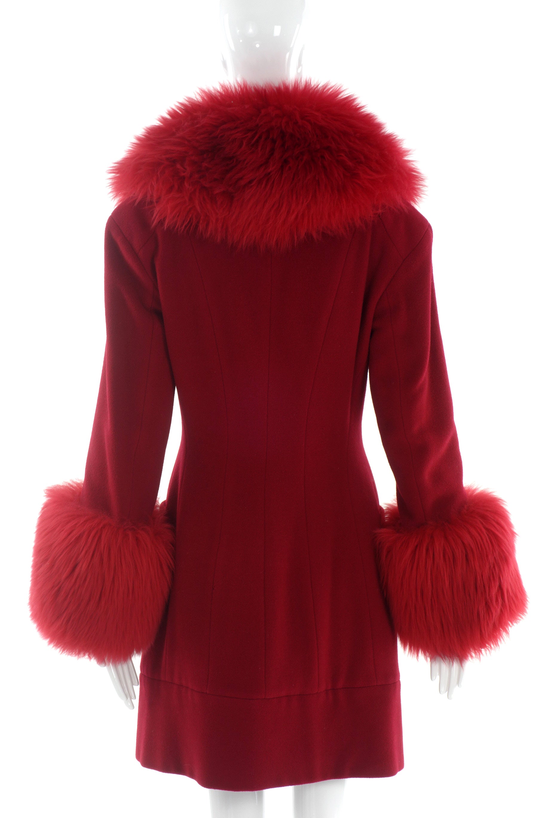 Vivienne Westwood Red Iconic Faux Fur 90's 
