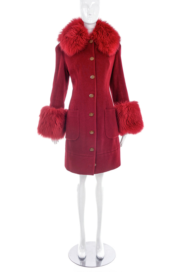 Vivienne Westwood Red Iconic Faux Fur 90's 