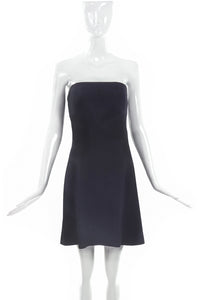 Gianni Versace Couture Black Strapless Mini Dress