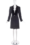 Vivienne Westwood Gray Wool Equestrian Coat with Black Velvet Inlay - BOUTIQUE PURCHASE PRICE