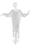 Faith Connection White Lace Silk Oversized Nightgown Dress