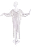 Faith Connection White Lace Silk Oversized Nightgown Dress