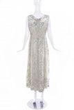Rochas Velvet Burn Out Iridescent Flower Dress SS2014 - BOUTIQUE PURCHASE PRICE