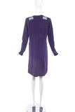 Sonia Rykiel Purple Knit Mod Shift Coat - BOUTIQUE PURCHASE PRICE