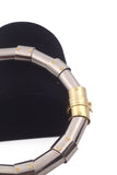 Lanvin Silver Riveted Tubes Choker Necklace FW2014