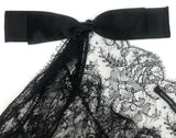 Alessandro Dell'Acqua Black Lace and Chiffon Negligee Dress