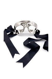 Dolce & Gabbana Runway Silver Masquerade Mask FW2007
