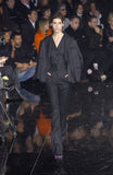 Dolce & Gabbana Black Super High Waisted Slim Cut Pants Fall 2003