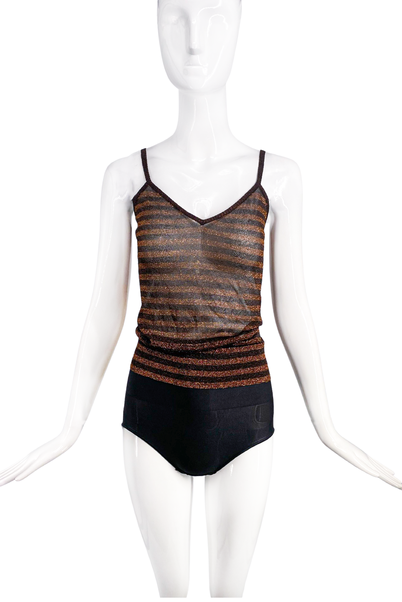 トップス 00s dolce&gabbana glitter tank top brown Dolce Gabbana トップス 00s dolce&gabbana glitter tank top brown Dolce Gabbana