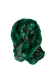 Dries Van Noten Emerald Green "Greta" Faux Fur Stole FW2016