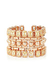 Eddie Borgo Rose Gold and Citrine Gemstone Estate Cuff Bracelet
