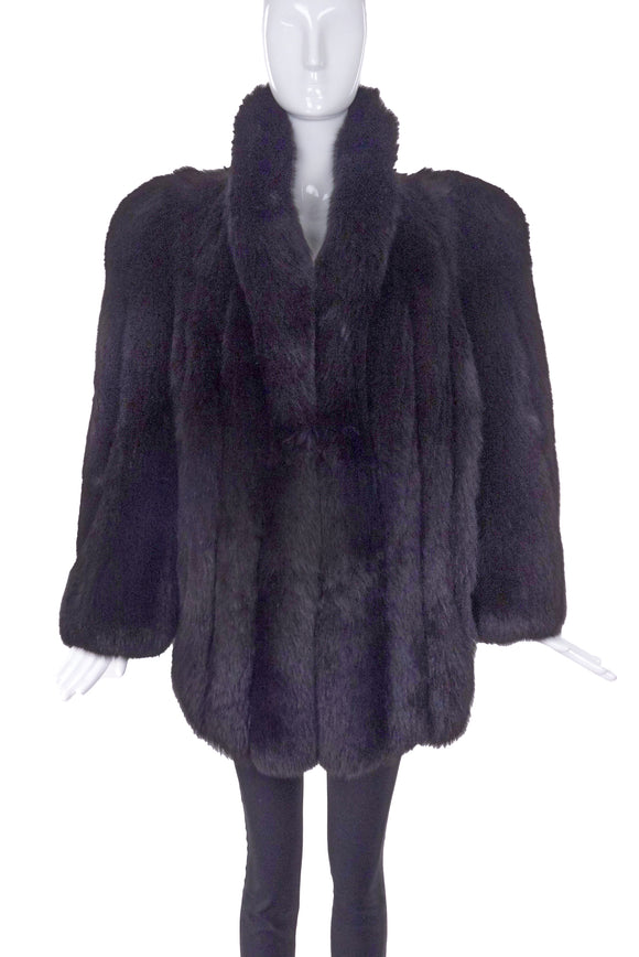 Vintage Black Fox Fur 