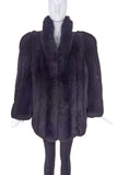 Vintage Black Fox Fur "Mildred Pierce" Coat