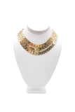 Givenchy Gold Triple Hexagon Tank Chain Choker Necklace