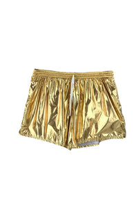 American Apparel Gold Foil Athletic Shorts