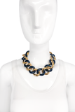 Replica Italy Gold Ebony Large Heavy Chain Couture Necklace Choker