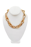 Gold Metal Chain Link Bar Closure Heavy Vince Camuto Necklace