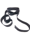 Gucci Black Leather "Karate Kid" Style Wrap Belt