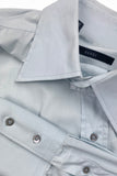 Gucci Menswear Blue Cotton Button-Up Shirt