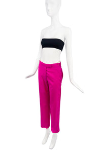 Helmut Lang Pink Straight Leg Pants #