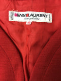 Saint Laurent Rive Gauche Red Knit Dress - BOUTIQUE PURCHASE PRICE