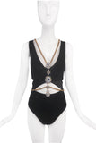 Vintage Gold Chain Crystal Body Harness