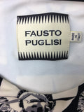 Fausto Puglisi Ivory and Black Lady Liberty Print Fitted Column Dress FW2014 - BOUTIQUE PURCHASE PRICE